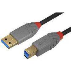 Guld - USB-kabel Kabler Lindy Anthra Line USB A-USB B 3.0 5m