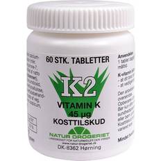 K-vitaminer Fedtsyrer Natur Drogeriet K2 Vitamin 60 stk