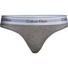 Calvin Klein F Undertøj Calvin Klein Modern Cotton Thong - Grey Heather