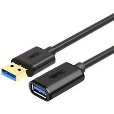 Unitek USB A-USB A - USB-kabel Kabler Unitek USB A-USB A 3.0 M-F 1m