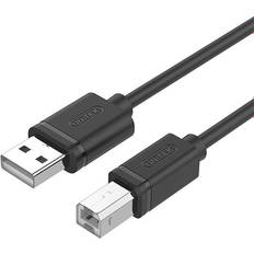 Unitek USB A-USB B - USB-kabel Kabler Unitek USB A-USB B 2.0 3m