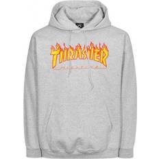 Thrasher Magazine L Sweatere Thrasher Magazine Flame Logo Hoodie - Grey