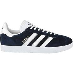 Adidas 39 - Sort - Unisex Sneakers adidas Gazelle - Collegiate Navy/White/Gold Metallic