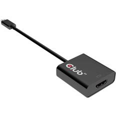 3,1 - HDMI-kabler Club 3D USB C 3.1 - HDMI 2.0 M-F 0.2m