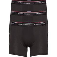 Tommy Hilfiger Stretch Undertøj Tommy Hilfiger Premium Essential Repeat Logo Trunks 3-pack - Black