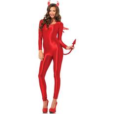 Damer - Morphsuit - Sminketilbehør Dragter & Tøj Leg Avenue Spandex Catsuit Red