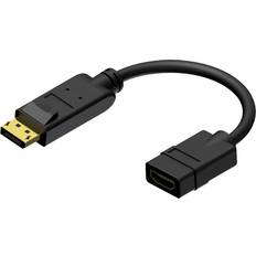 Procab DisplayPort-kabler Procab BSP510 HDMI-DisplayPort M-F 0.2m
