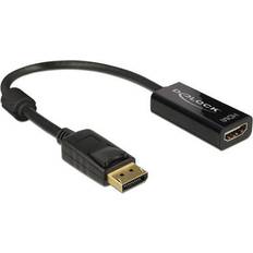 DisplayPort-kabler - Guld - HDMI DisplayPort DeLock 4K Passive HDMI-DisplayPort M-F 0.2m