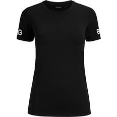 Björn Borg Dame T-shirts Björn Borg Slim T-shirt Women - Black Beauty