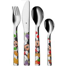 Multifarvet - Rustfrit stål Babyudstyr WMF Kid's Cutlery Set Disney Mickey Mouse 4-pack