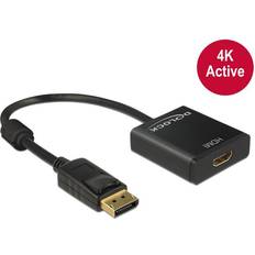 DisplayPort-kabler - HDMI aktiv DeLock Active HDMI-DisplayPort Ferrite M-F 0.2m