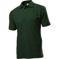 Grøn - S - Viskose Polotrøjer Stedman Short Sleeve Polo Shirt - Bottle Green