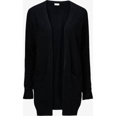 Dame - Sort - Viskose Trøjer Vila Basic Knitted Cardigan - Black/Black