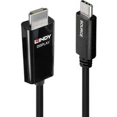 HDMI-kabler - Nikkel Lindy USB C-HDMI 1m