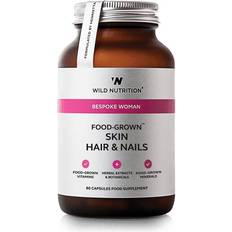 Ashwagandha Kosttilskud Wild Nutrition Food-Grown Skin Hair & Nails 60 stk