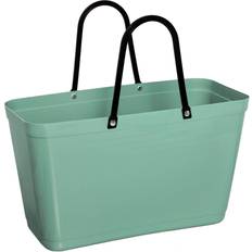 Hinza Plast Håndtasker Hinza Shopping Bag Large (Green Plastic) - Olive Green