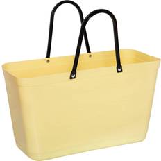 Hinza Plast Tote Bag & Shopper tasker Hinza Shopping Bag Large (Green Plastic) - Lemon