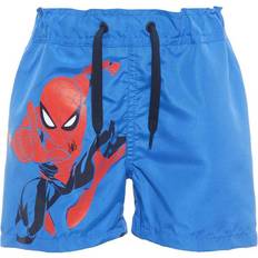 92 - Babyer Badebukser Name It Mini Colour Change Spiderman Swimshorts - Blue/Strong Blue (13168429)