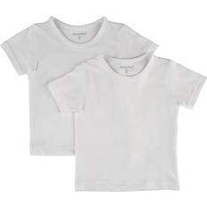 Minymo Piger T-shirts Minymo T-shirt 2-Pack - Brilliant White (3932-110)