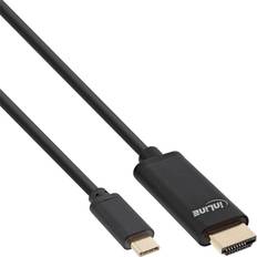 InLine HDMI-kabler - USB C-HDMI InLine USB C - HDMI 2m
