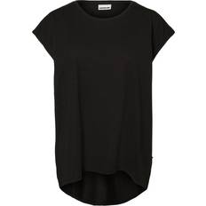 Noisy May Dame - Hoodies Overdele Noisy May Oversized T-shirt - Black/Black