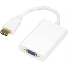 Kabeladaptere - USB B micro Kabler Deltaco HDMI-VGA/3.5mm/USB B Micro M-F 0.2m