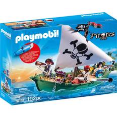 Playmobil Pirater Legetøj Playmobil Pirate Ship with Underwater Motor 70151
