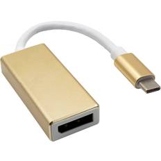 DisplayPort-kabler - PVC - USB C-DisplayPort Akyga USB C-DisplayPort M-F 3.1 0.2m