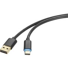 Renkforce USB-kabel Kabler Renkforce USB A-USB C 1.5m