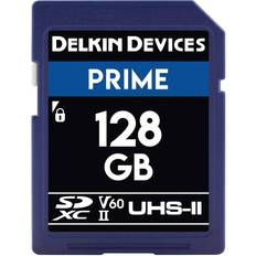 Delkin U3 Hukommelseskort Delkin Prime SDXC Class 10 UHS-II U3 V60 300/100MB/s 128GB