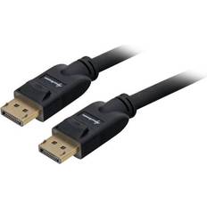 Sharkoon DisplayPort-kabler - Sort Sharkoon 4K DisplayPort - DisplayPort 1m