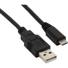 Sharkoon Sort - USB-kabel Kabler Sharkoon USB A-USB Micro-B 2.0 2m