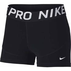 Nike Dame - Fitness - L - Træningstøj Shorts Nike Women Pro 3 - Black/White