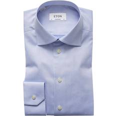 Eton Overdele Eton Contemporary Fit Signature Twill Shirt - Light Blue