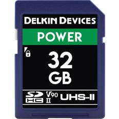 Delkin U3 Hukommelseskort Delkin Power SDHC Class 10 UHS-II U3 V90 300/250MB/s 32GB