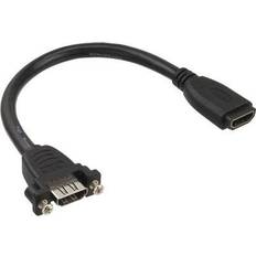 InLine HDMI-kabler - Standard HDMI-standard HDMI InLine HDMI-HDMI F-F 0.2m