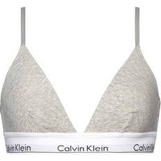 Calvin Klein BH'er Calvin Klein Modern Cotton Lightly Lined Triangle Bralette - Grey Heather