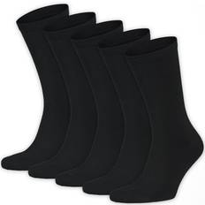 Frank Dandy Dame Undertøj Frank Dandy Bamboo Solid Crew Socks 5-pack - Black