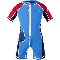 Didriksons Piger Badetøj Didriksons Reef Kid's Swimming Suit - Malibu Blue (502470-312)