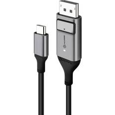 DisplayPort-kabler - Rund - USB C-DisplayPort Alogic Ultra USB C-DisplayPort 1m