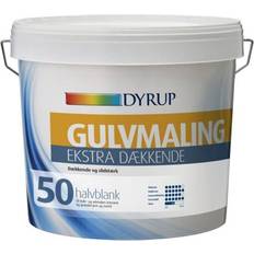 Dyrup Water 50 Gulvmaling Hvid 4.5L