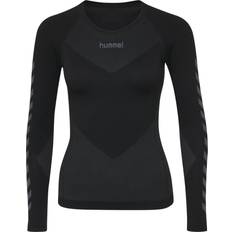 40 - Knælange nederdele - Polyamid Tøj Hummel First Seamless Jersey L/S Women - Black