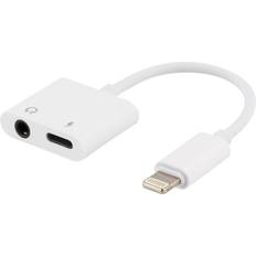 Kabeladaptere - Nikkel Kabler Epzi Lightning - 3.5mm/Lightning PD Adapter M-F