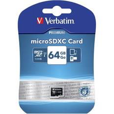 Verbatim Hukommelseskort Verbatim Premium MicroSDXC UHS-I 64GB