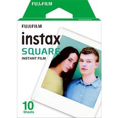 62 x 62 mm (Instax Square) Analoge kameraer Fujifilm Instax Square Film White 10 pack