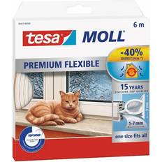 TESA Tætningslister TESA Tesamoll Premium Flexible White 6000x9mm