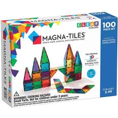 Plastlegetøj Byggelegetøj Magna-Tiles Clear Colors 100pcs