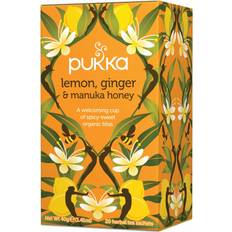 Citron/lime Drikkevarer Pukka Lemon, Ginger & Manuka Honey 20stk