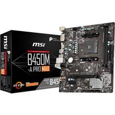 MSI Micro-ATX - Socket AM4 Bundkort MSI B450M-A Pro Max