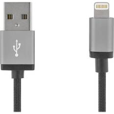 Deltaco Braided USB A-Lightning 2m